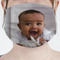 Baby Boy Photo Mask - Pleated (new) Front View on Girl
