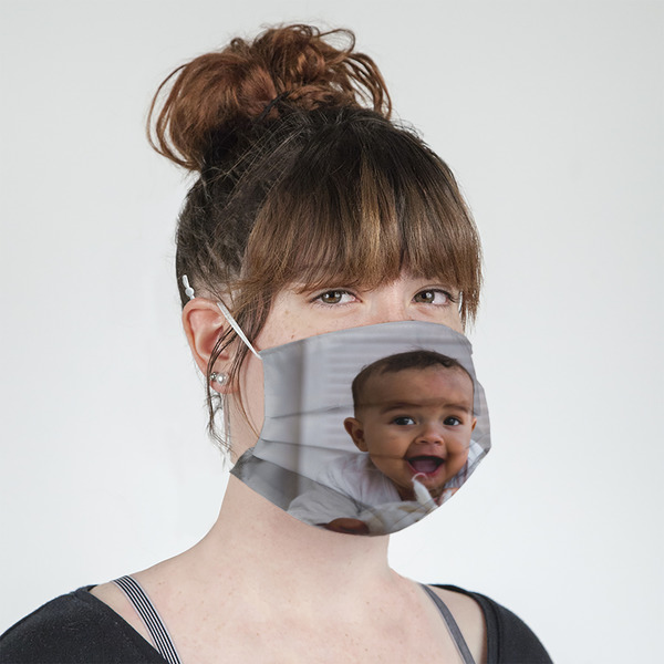 Baby Boy Photo Mask - Quarter View on Girl