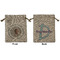 Baby Boy Photo Medium Burlap Gift Bag - Front & Back
