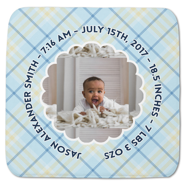 Custom Baby Boy Photo Memory Foam Bath Mat - 48"x48" (Personalized)