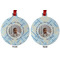 Baby Boy Photo Metal Ball Ornament - Front and Back