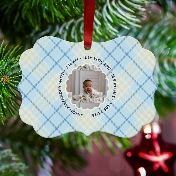 Baby Boy Photo Metal Benilux Ornament - Lifestyle