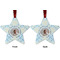 Baby Boy Photo Metal Star Ornament - Front and Back
