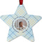 Baby Boy Photo Metal Star Ornament - Front