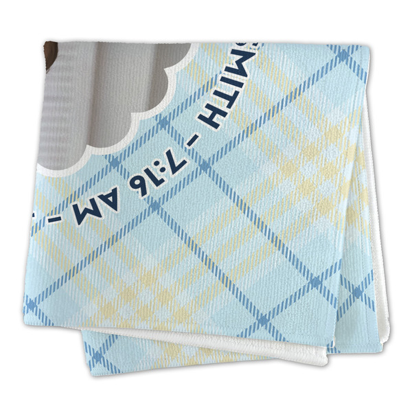 Baby Boy Photo Microfiber Dish Rag - FOLDED (square)