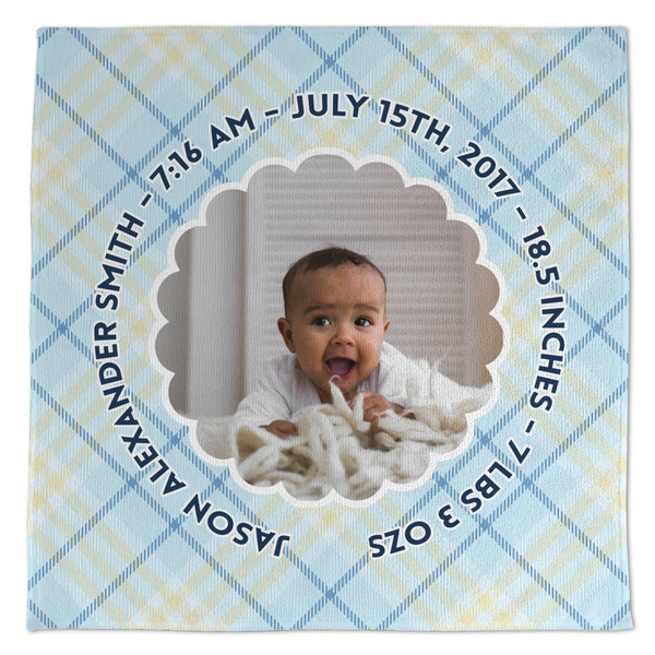 Custom Baby Boy Photo Microfiber Dish Towel