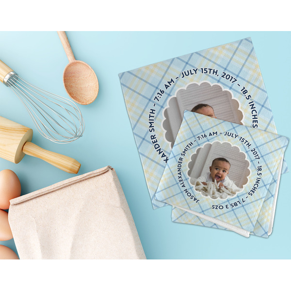 Baby Boy Photo Microfiber Dish Rag - LIFESTYLE