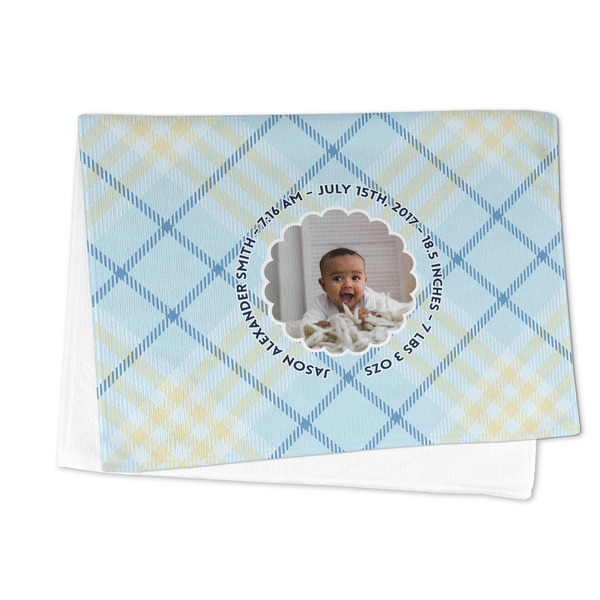 Baby Boy Photo Microfiber Dish Towel - FOLDED HALF