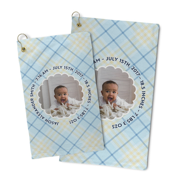 Baby Boy Photo Microfiber Golf Towel - PARENT MAIN
