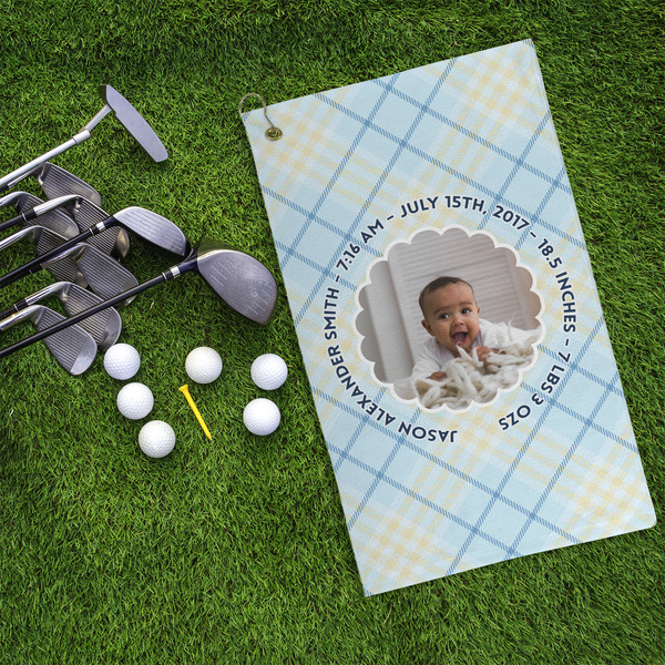 Baby Boy Photo Microfiber Golf Towels - LIFESTYLE