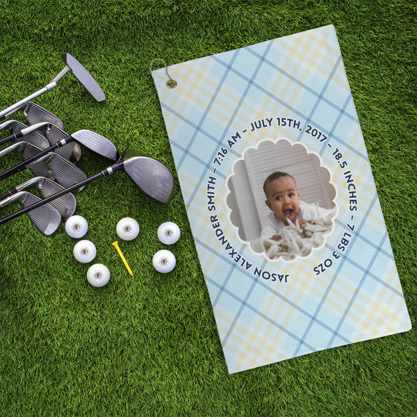 Baby Boy Photo Microfiber Golf Towels - LIFESTYLE