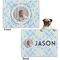 Baby Boy Photo Microfleece Dog Blanket - Regular - Front & Back