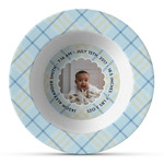 Baby Boy Photo Plastic Bowl - Microwave Safe - Composite Polymer (Personalized)