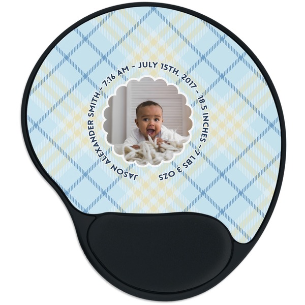 Custom Baby Boy Photo Mouse Pad with Wrist Support