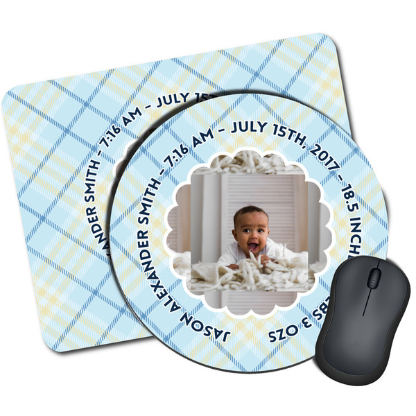 Custom Baby Boy Photo Mouse Pad
