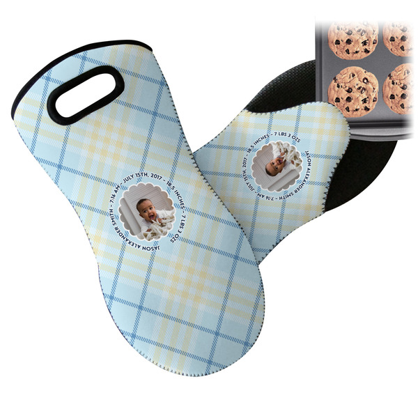 Baby Boy Photo Neoprene Oven Mitt