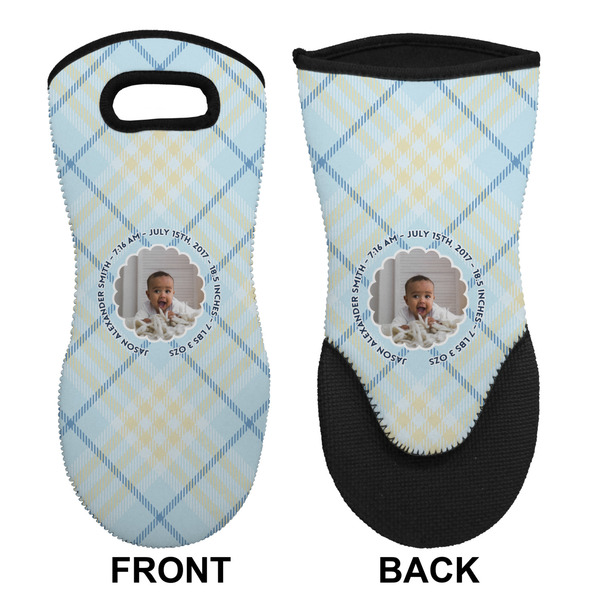 Baby Boy Photo Neoprene Oven Mitt (Front & Back)