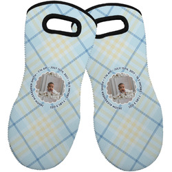 Baby Boy Photo Neoprene Oven Mitts - Set of 2
