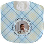 Baby Boy Photo Velour Baby Bib