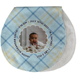 Baby Boy Photo Burp Pad - Velour