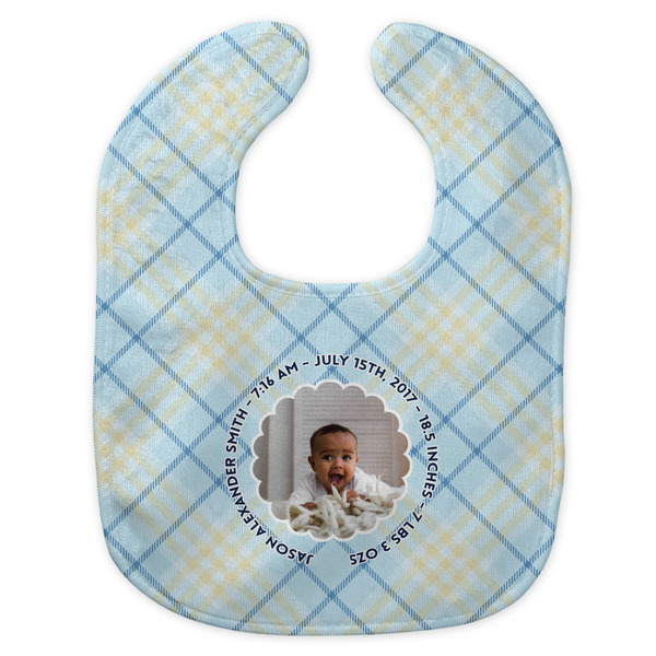 Baby Boy Photo New Bib Flat Approval