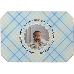 Baby Boy Photo Dining Table Mat - Octagon (Single-Sided)