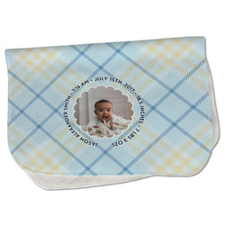 Baby Boy Photo Burp Cloth - Fleece
