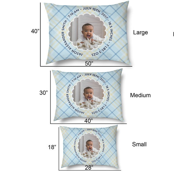 Baby Boy Photo Outdoor Dog Beds - SIZE CHART