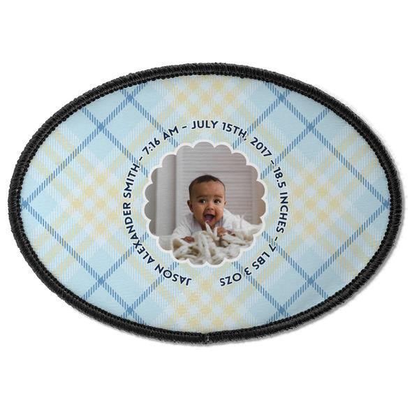 Baby Boy Photo Oval Patch