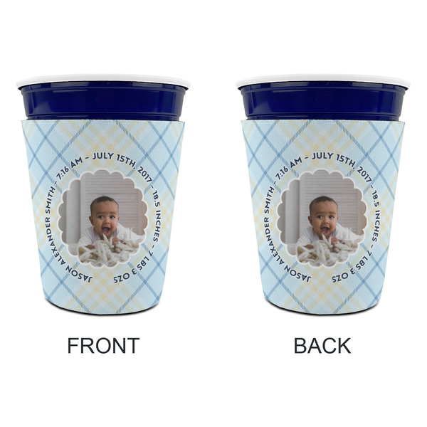 Baby Boy Photo Party Cup Sleeves - without bottom - Approval