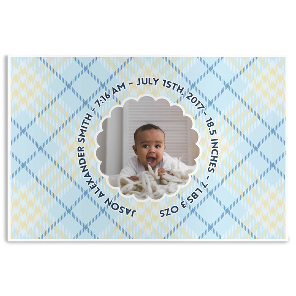 Custom Baby Boy Photo Disposable Paper Placemats
