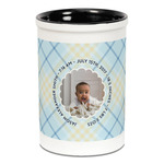 Baby Boy Photo Ceramic Pencil Holders - Black