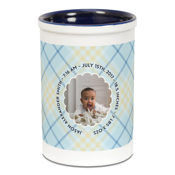 Baby Boy Photo Pencil Holder - Blue
