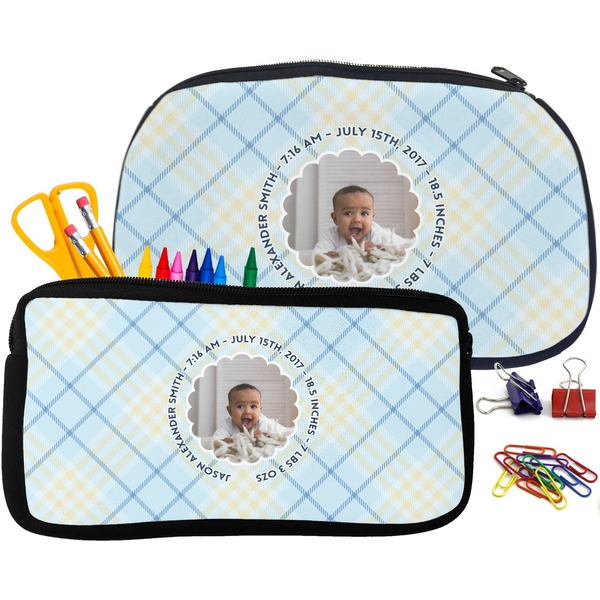 Baby Boy Photo Pencil / School Supplies Bags Small and Medium
