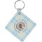 Baby Boy Photo Diamond Plastic Keychain