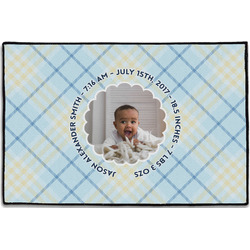 Baby Boy Photo Door Mat - 36"x24" (Personalized)