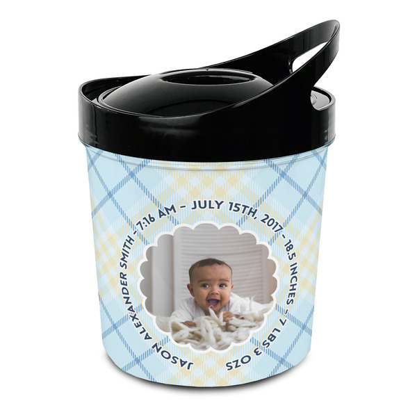 Custom Baby Boy Photo Plastic Ice Bucket (Personalized)