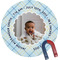 Baby Boy Photo Personalized Round Fridge Magnet