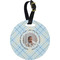 Baby Boy Photo Plastic Luggage Tag - Round