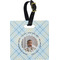 Baby Boy Photo Plastic Luggage Tag - Square