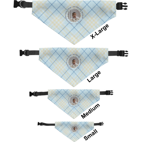 Baby Boy Photo Pet Bandana Sizes