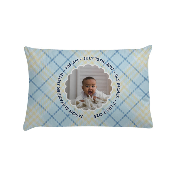 Custom Baby Boy Photo Pillow Case - Standard (Personalized)