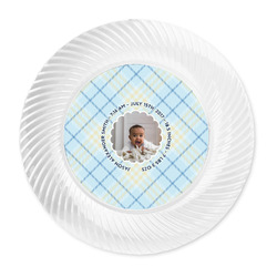 Baby Boy Photo Plastic Party Dinner Plates - 10"