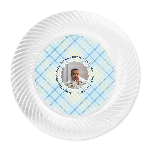 Baby Boy Photo Plastic Party Dinner Plates - Approval
