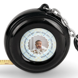 Baby Boy Photo Pocket Tape Measure - 6 Ft w/ Carabiner Clip (Personalized)