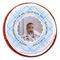 Baby Boy Photo Printed Icing Circle - Large - On Cookie