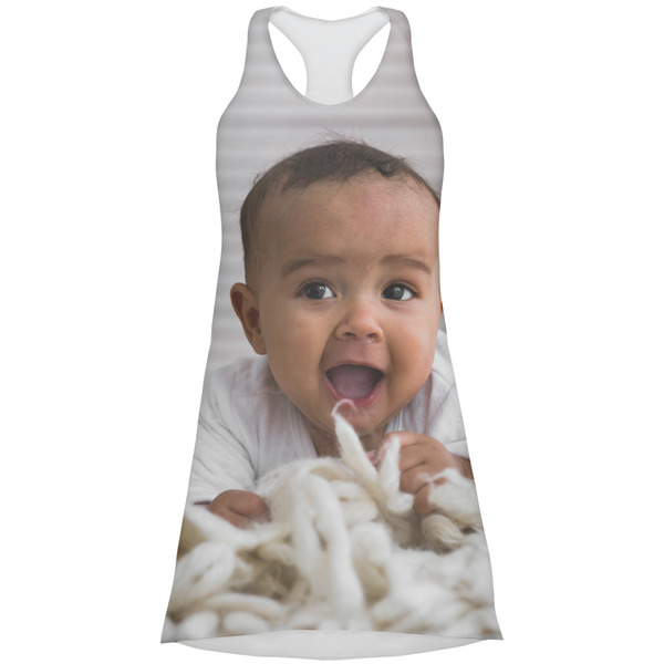 Custom Baby Boy Photo Racerback Dress - Large