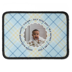 Baby Boy Photo Iron On Rectangle Patch