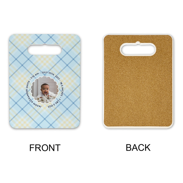 Baby Boy Photo Rectangle Trivet with Handle - APPROVAL