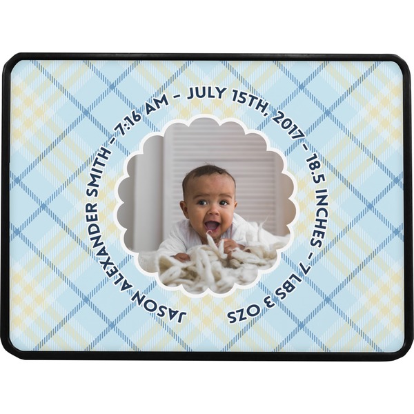 Baby Boy Photo Rectangular Car Hitch Cover w/ FRP Insert